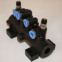 Complete five way valve (tilting)