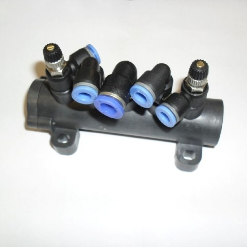 Complete five way valve